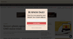 Desktop Screenshot of businessdailyafrica.com