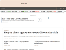 Tablet Screenshot of businessdailyafrica.com